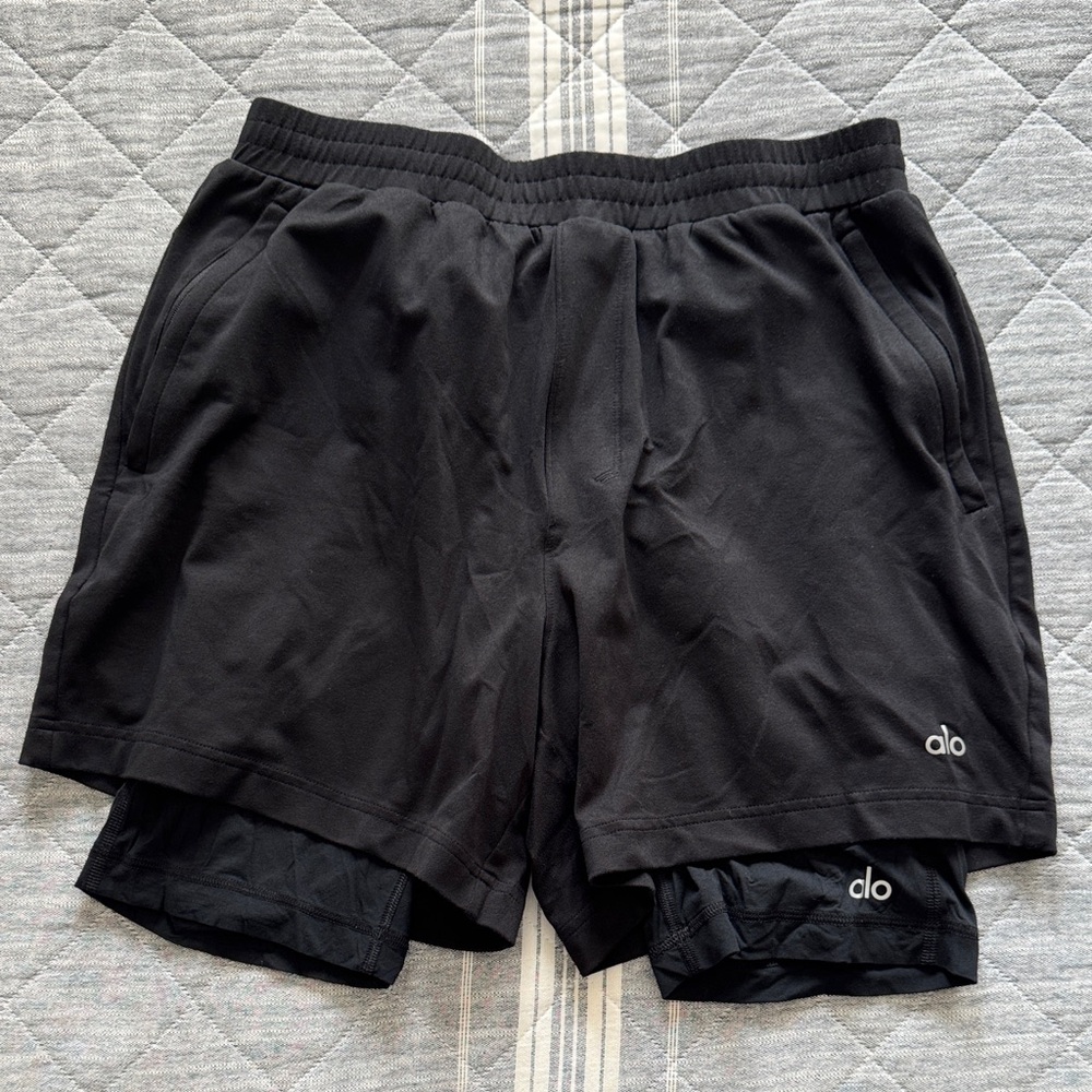 ALO Yoga Charcoal Shorts